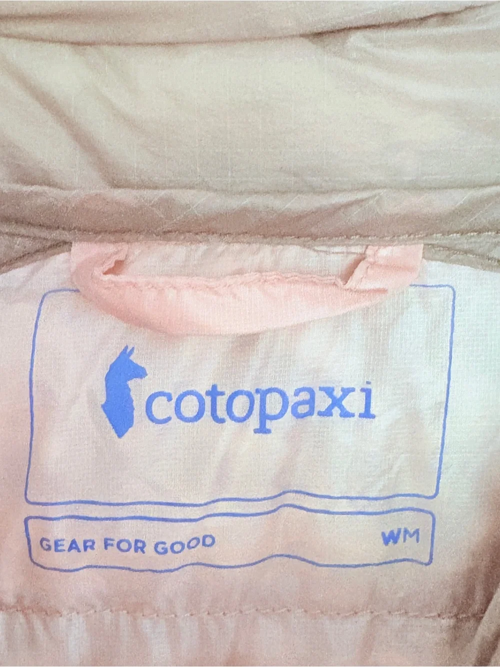 Cotopaxi Fuego LT 950 Fill Down Jacket Women’s Medium M Taupe Pink Lightweight - Picture 5 of 6